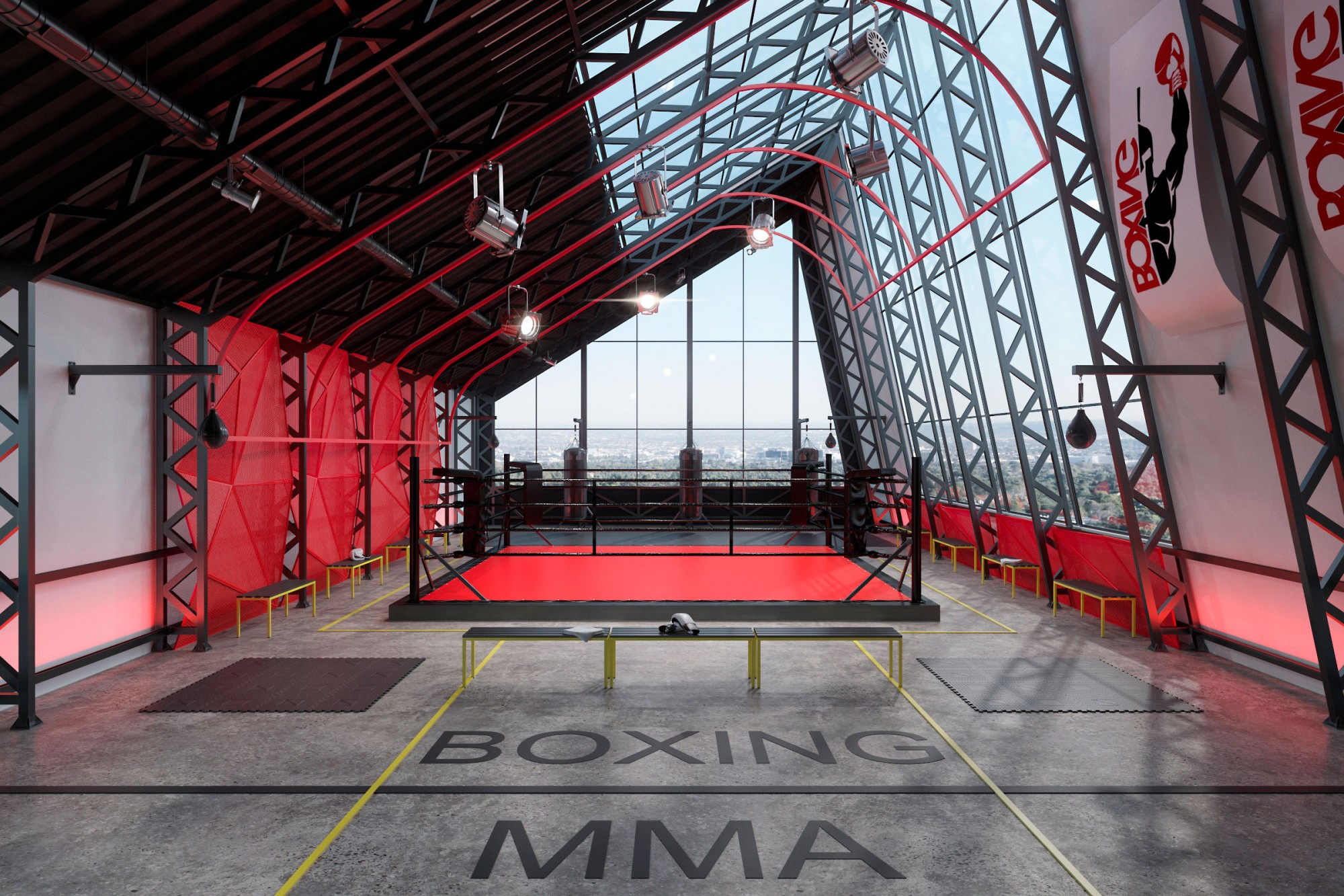 Проєкти - Комерційні Обєкти - Red Gym - Фото 2